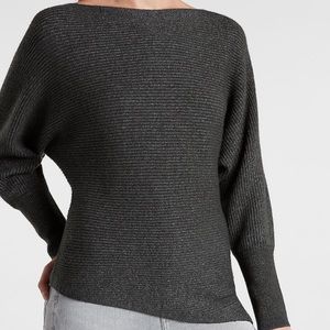 Express asymmetrical ribbed sweater size M